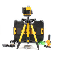 Instrumentop DCLE34031N  Акумуляторний 3D-4D лазерний нівелір 360 3.7V 5Ah  зі штативом